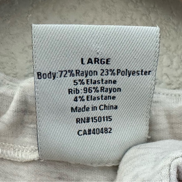 Varley Evelyn Jacket Large Marled Ivory Layering Loungewear Casual Neutral Chic - Picture 11 of 13